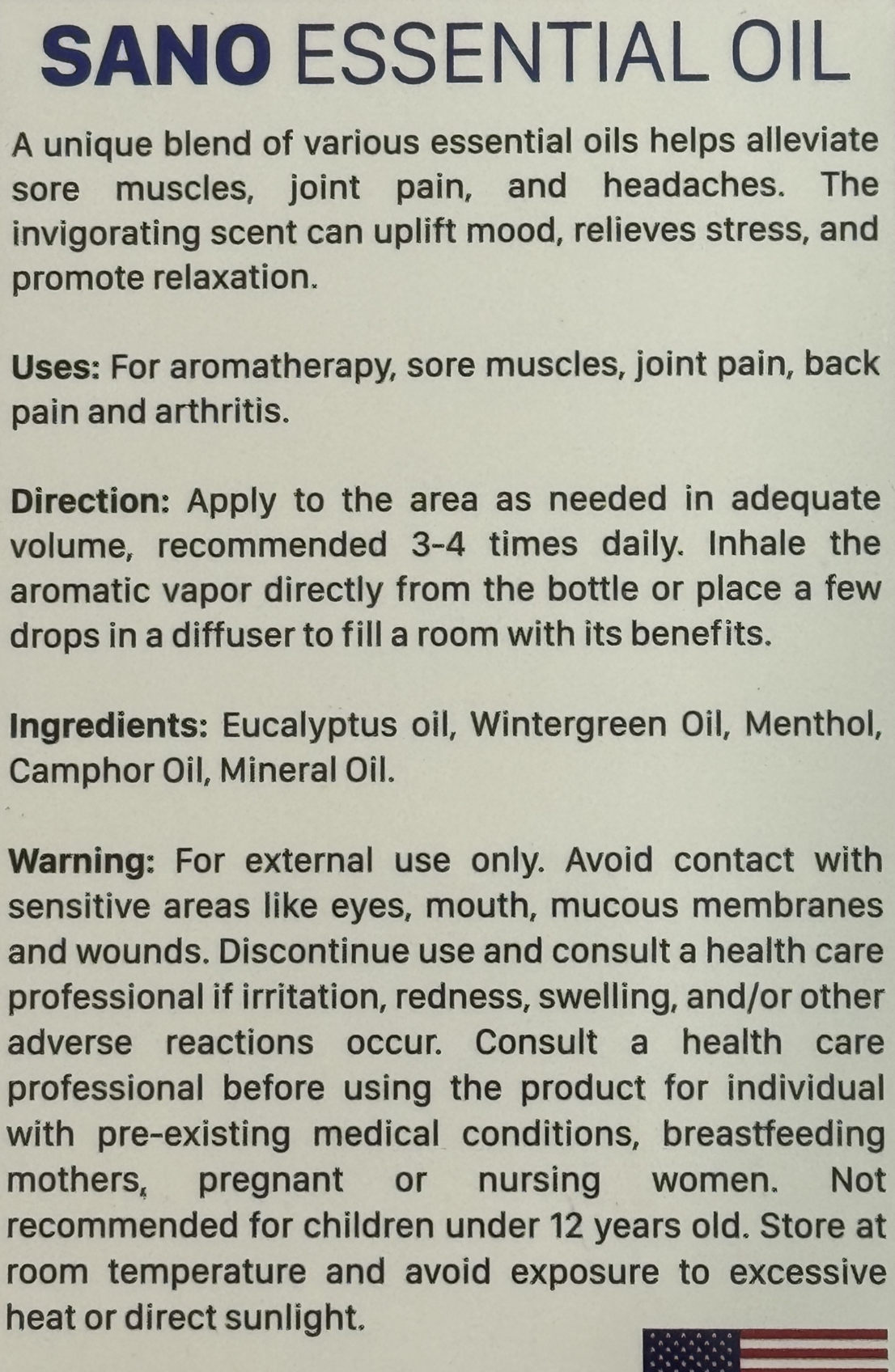 Sano Essential Oil Value Pack (2 Count) Sano Essential Oil Value Pack (2 Count)