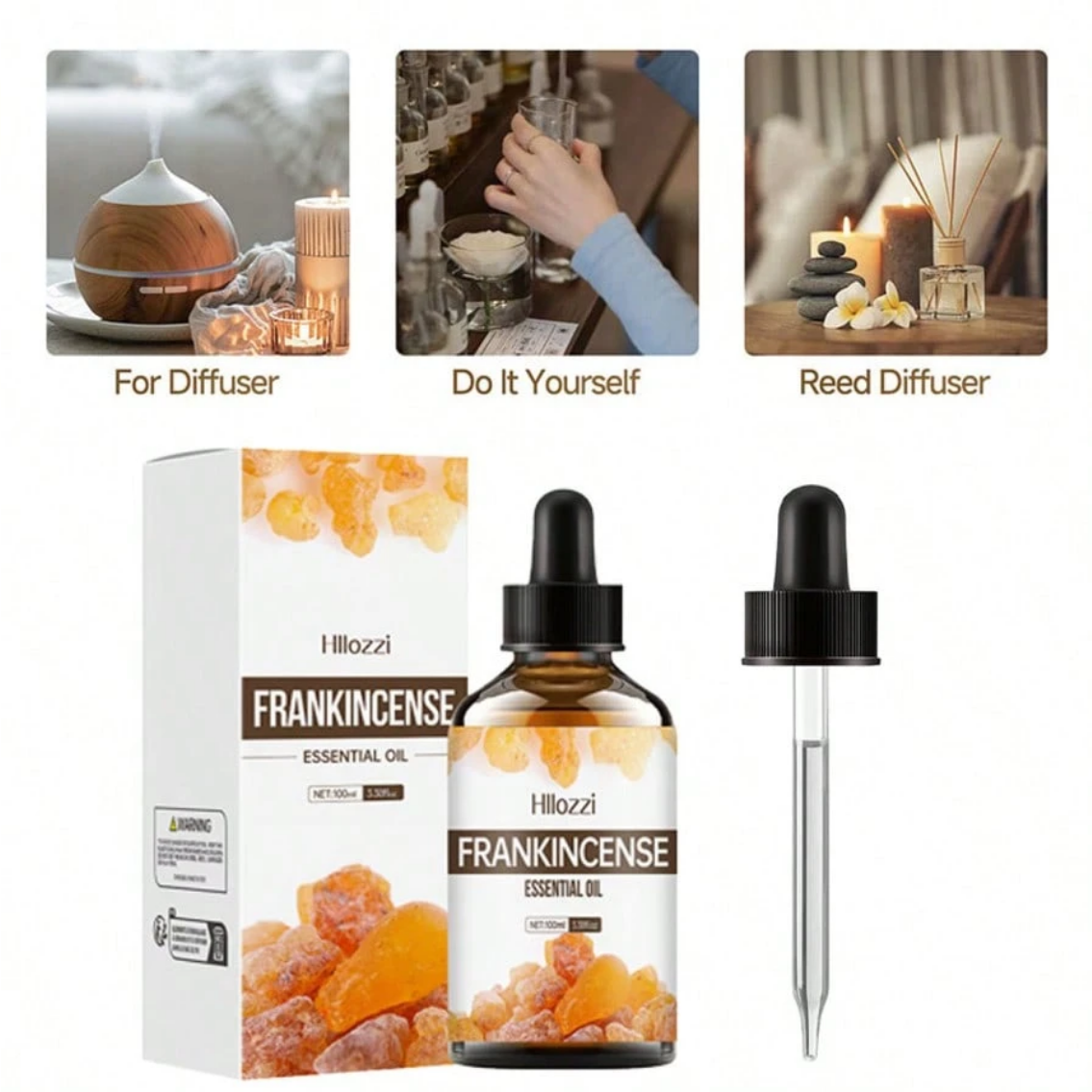 Frankincense Essential Oil, A Natural Aromatherapy Oil - 100ml Frankincense Essential Oil, A Natural Aromatherapy Oil - 100ml