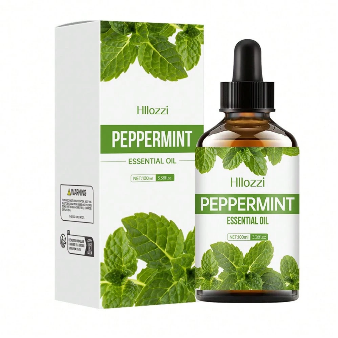 Peppermint Essential Oil, Aromatherapy includes Glass Droper - 100ml Peppermint Essential Oil, Aromatherapy includes Glass Droper - 100ml