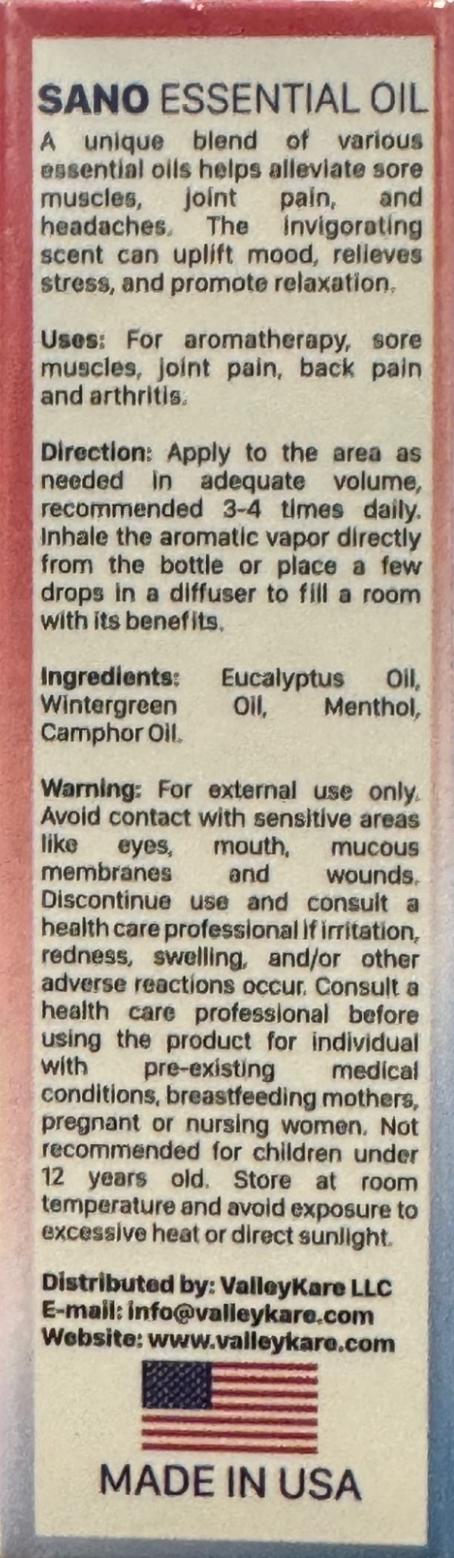SANO Longevity Essentials Travel-Size Wellness Oil Set -6 Packs (5ml Each) SANO Longevity Essentials Travel-Size Wellness Oil Set -6 Packs (5ml Each)