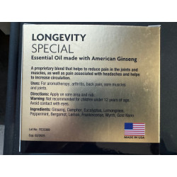 Longevity Special - Essential Oil Made with American Ginseng - Pack of 6