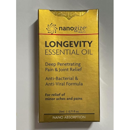 Longevity Essential Oil Nano Absorption - Deep Penetrating Pain and Joint Relief - 21 ml