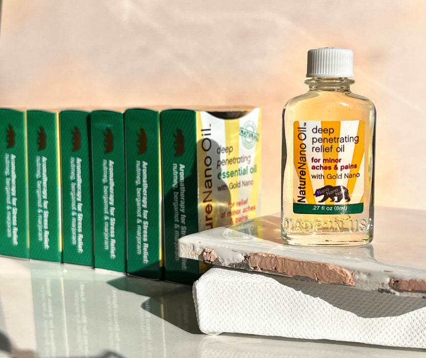 Nature Gold Nano Oil 8ml set of 6 premium wellness essential oil
