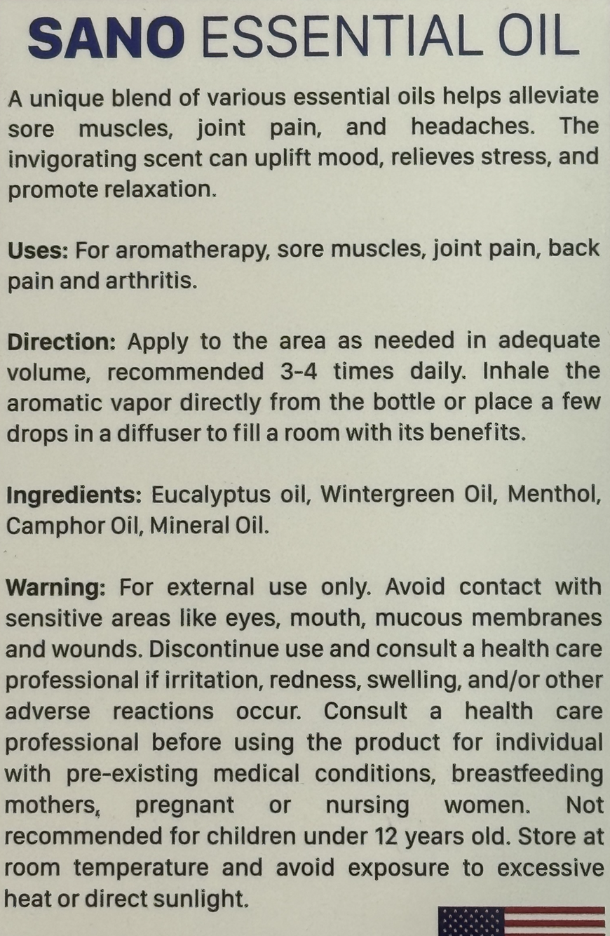 Sano Premium Essential Oil Duo Pack – 100ml Total (2 x 50ml)