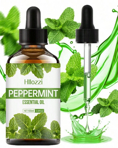 Peppermint Essential Oil, Aromatherapy includes Glass Droper  - 100ml