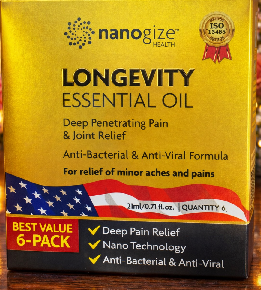 Nanogize essential oil 21ml set of 6 for full body relief