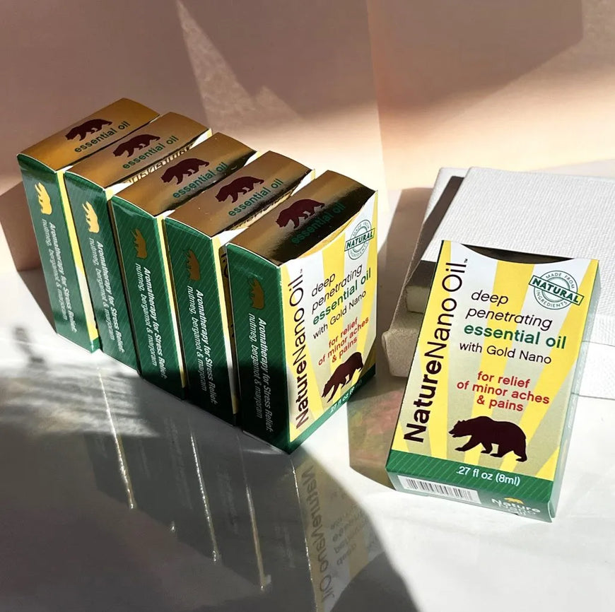 Nature Gold Nano Oils Premium Essential Collection – 6 Packs (8ml Each)